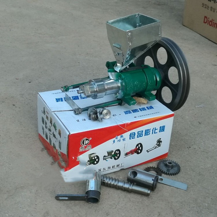 Comercial 10-propósito maíz arroz doble función alimentos bulking máquina giro hueco barra sólida crujiente máquina de fruta