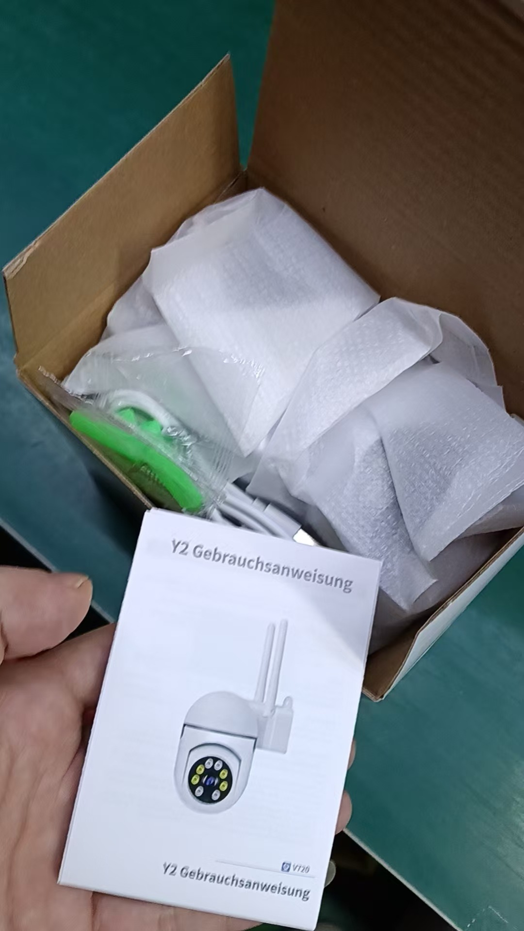 Fabricante suministro directo de doble antena inalámbrica wifi teléfono móvil remoto hogar cámara de monitor de visión nocturna interior image 9