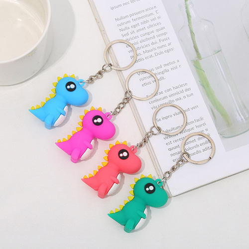 Cartoon cute little dinosaur keychain car couple keychain student bag pendant small gift wholesale