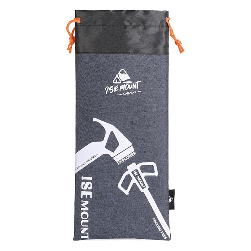 Outdoor 30cm Ground Nail Cosmetics Bag Hammer Cosmetics Bag Accessories Miscellaneous Bag Oxford Cloth Bag Wind Rope Buckle Drawstring Flap Pocket Pants