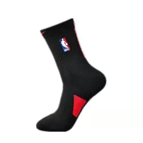 NBA刺繍UAエリートプロバスケットボールソックス実用的な厚みのあるタオル底の男性と女性のミッドレングスの耐摩耗性と耐性|undefined