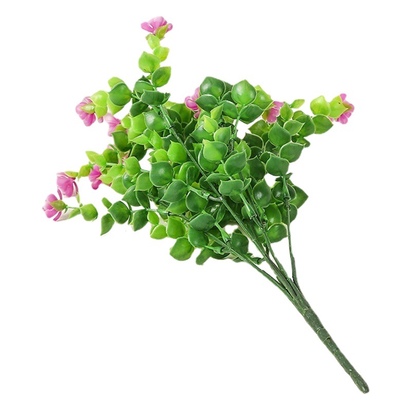 Flor de eucalipto artificial Luz de lujo avanzada sala de estar flor artificial decoración de la boda del Hotel Flor eterna flor falsa al por mayor