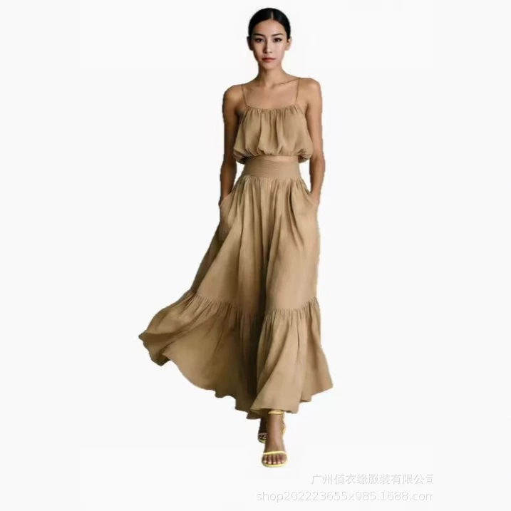 European and American Cross-Border Foreign Trade Amazon 2026 New Women's Fashion Top and High-Waisted Skirt Two-Piece Set European and American Cross-Border Foreign Trade Amazon 2026 New Women's Fashion Top and High-Waisted Skirt Two-Piece Set