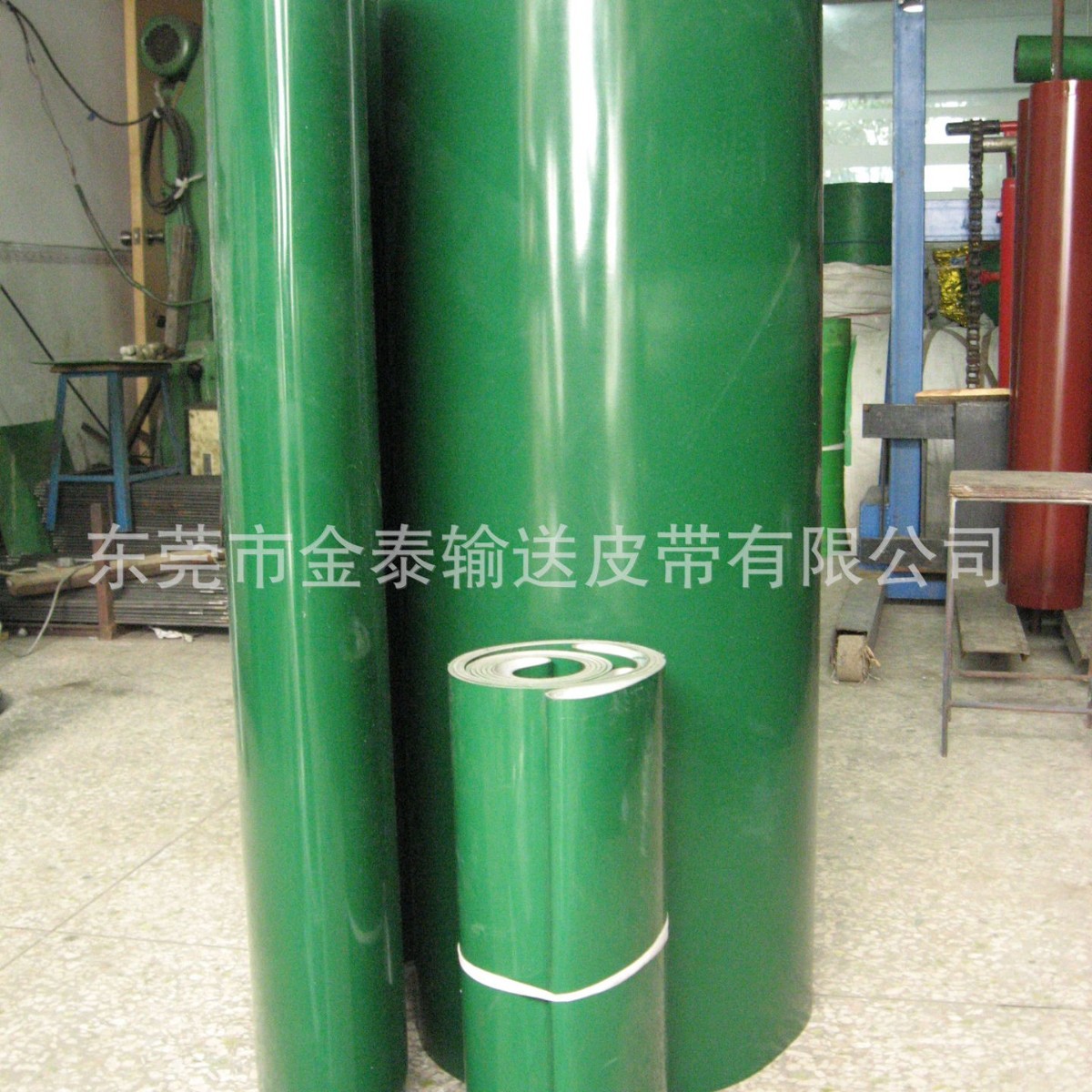 厂家批发绿色橡胶皮带 pvc输送带 输送机皮带 防静电pvc传动带