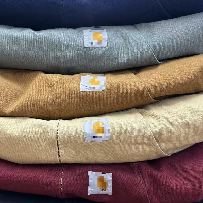 Spot Carhart Wip Og Active Jacket Carhartt Washed Workwear Cotton Jacket Black