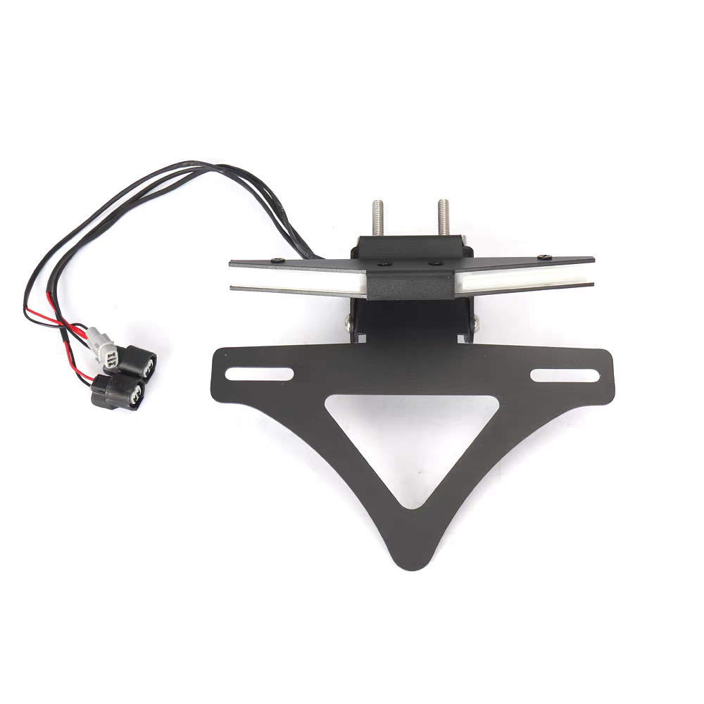 Suitable for Kawasaki ZX-10R modified folding short-tail license plate holder with sequential turn signals, 2020-2028