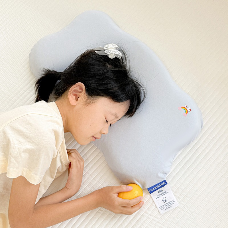 Classe A nube de silicona para niños jardín de infantes para estudiantes individuales almohada de cuello suave siesta almohada especial para dormir