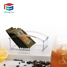 压克力糖包座餐桌用品长弧形茶包座民宿客房咖啡厅餐厅桌面收纳盒