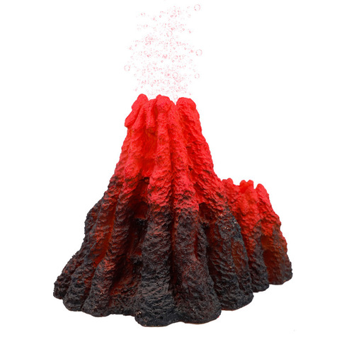 Fish tank oxygenation landscaping decoration aquarium oxygenation tube simulated volcanic scenery decoration resin decoration oxygen tube