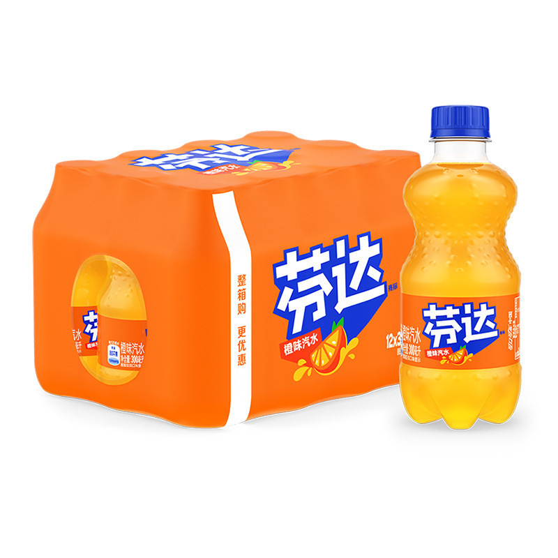 可口可乐雪碧碳酸饮料汽水300ml*12瓶芬达果粒橙整箱迷你瓶装批发|undefined