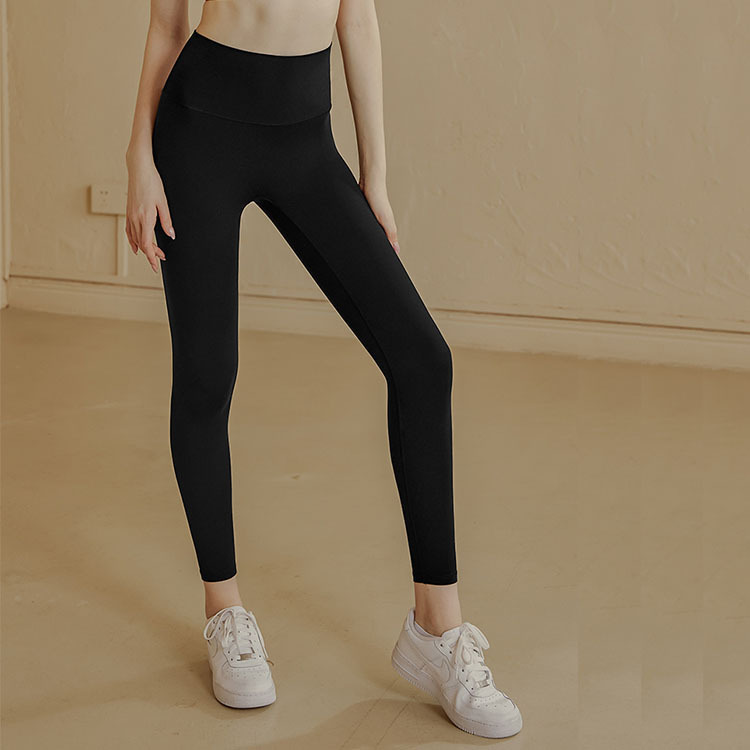 Lulu Yoga Pants No Underwire Fitness Leggings Buttocks Shaping Tight Peach Butt Trousers High Waisted Bare Leg Shark Trousers Wholesale
