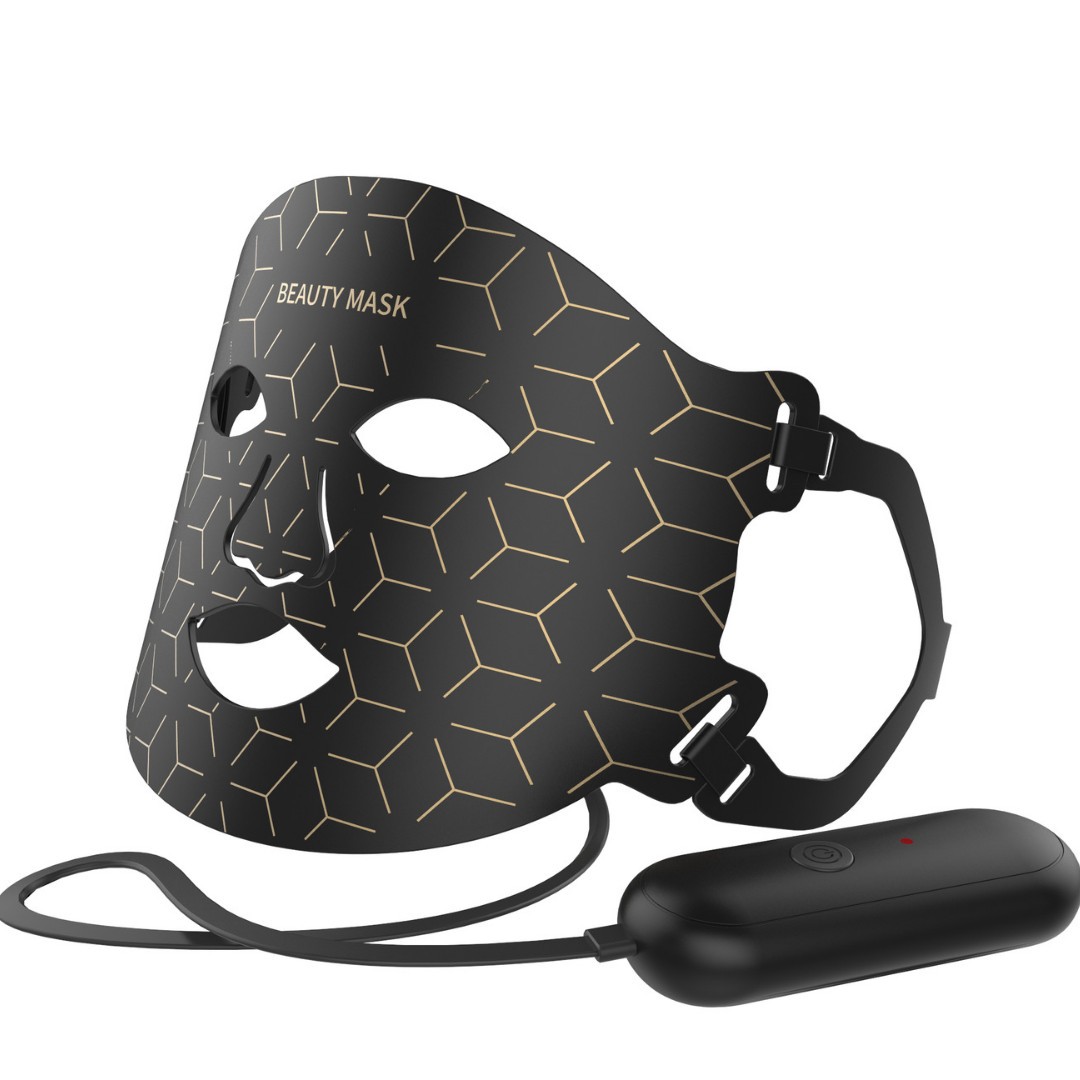 Máscara de Belleza de Silicona Transfronteriza, Dispositivo de Terapia de Luz de Rejuvenecimiento Fotónico, Máscara Facial para Uso Doméstico, Dispositivo de Belleza con Luz Roja para el Rostro, Instrumento para Aclarar la Piel