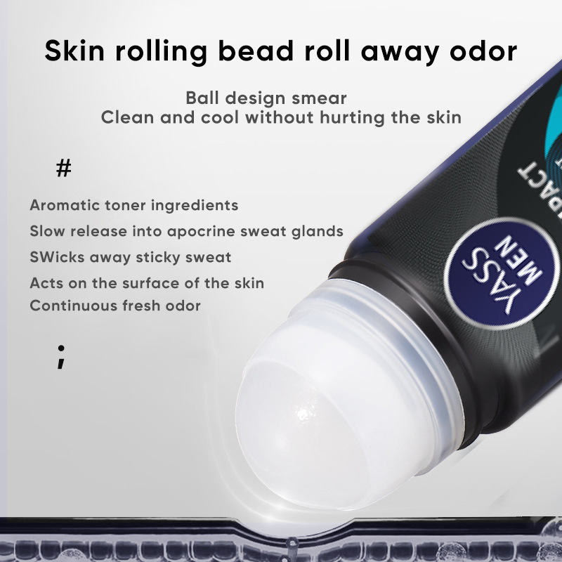 Engelska YASS roll-on bodyspray för män med långvarig doft, antiperspirant, torr och bärbar doft._voghion.com