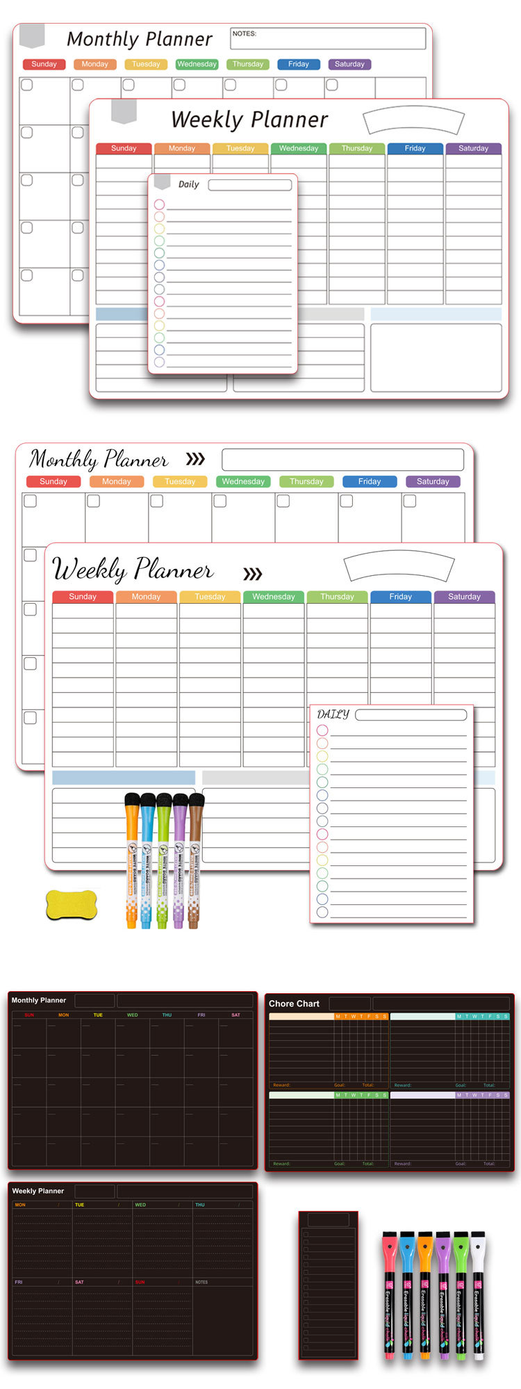 Title 2, Calendrier Magnétique Tableau Blanc Adhésif Mur...