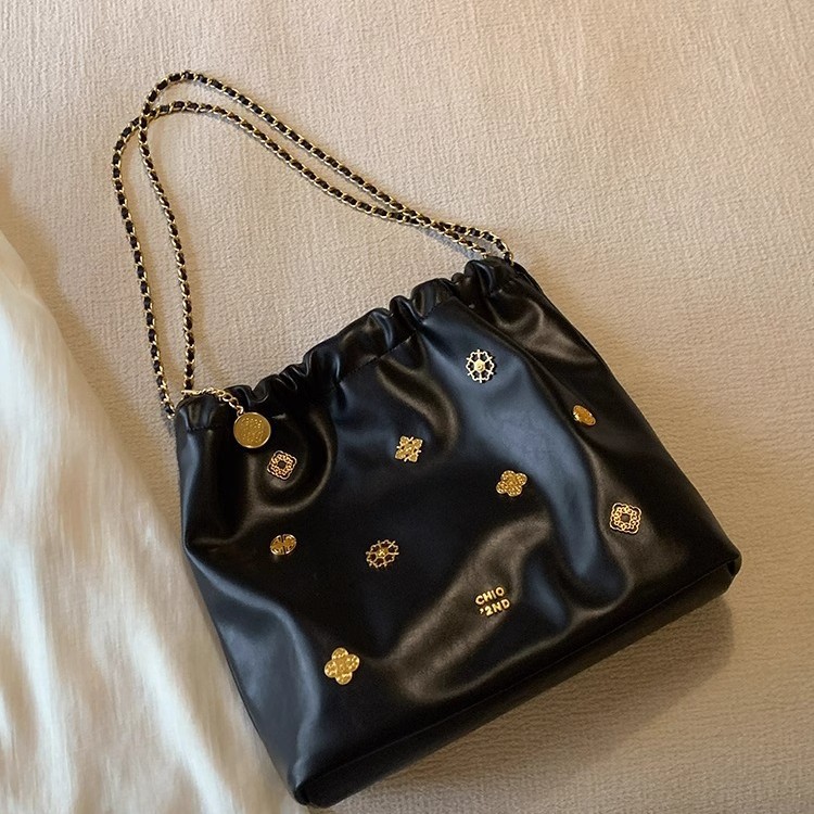 Southern Wind chio2nd Palace Culture series Huaqi tote Bao Women 's Senior sense Qin Chain bolso de un hombro