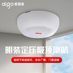 爱国者明装吊顶天花吸顶喇叭音响定压功放套装室内悬挂用店铺专用