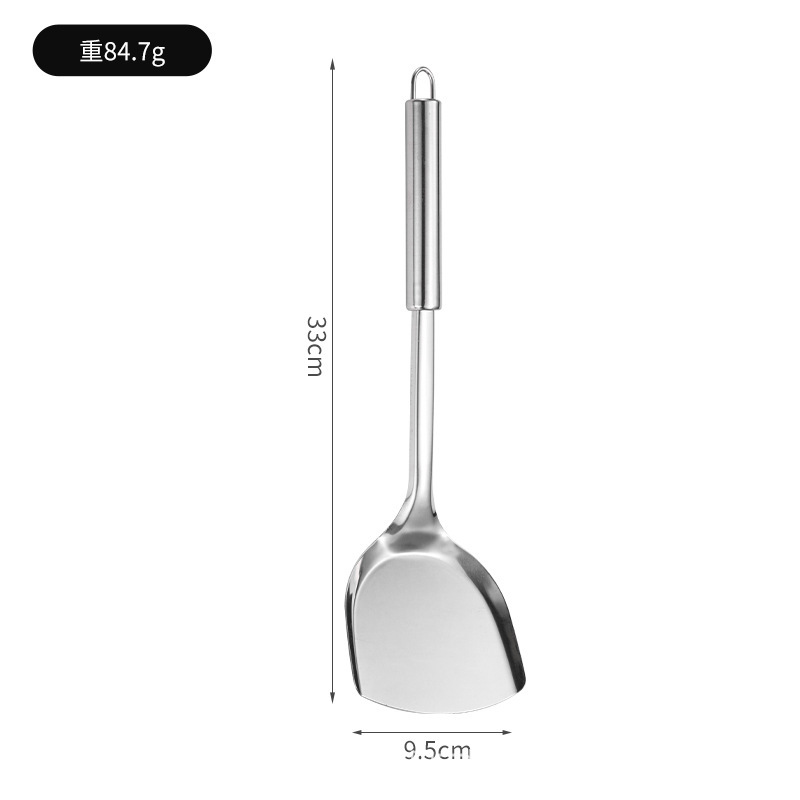 ステンレス鍋シャベル調理器具セット丸管柄キッチンスプーンシャベルスプーン肉フォーク調理10点セット|undefined