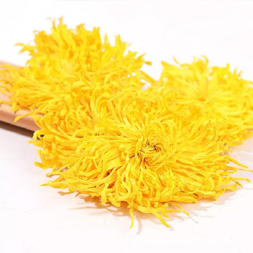 Golden Silk Chrysanthemum Tea Huang Ju Whole Flower Loose Herbal Tea 1 Piece Cup key features