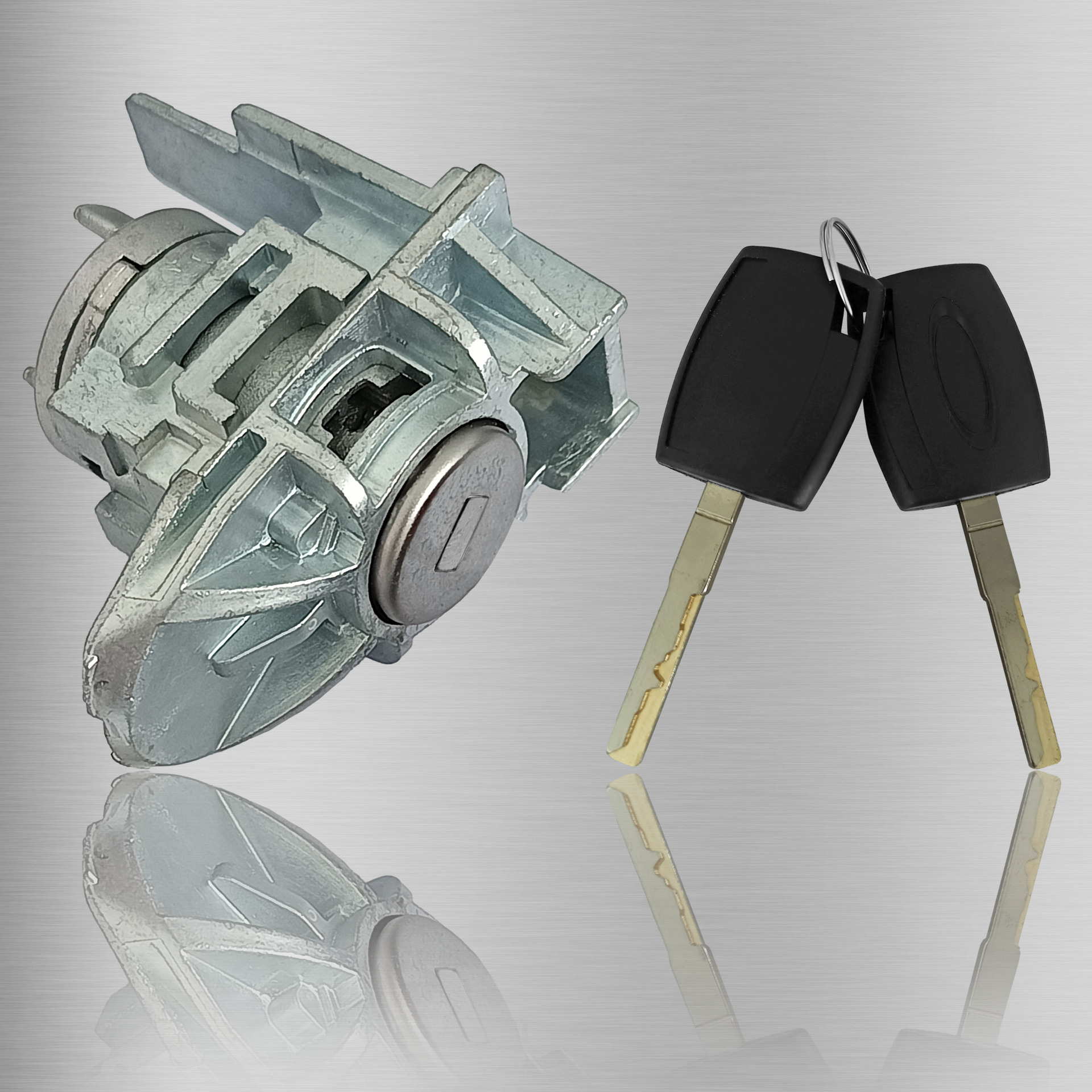Aplicable a Ford nuevo cilindro de cerradura de la puerta Fox Ford Wing Bo nuevo cerradura de la puerta izquierda de 2 llaves accesorios automotrices