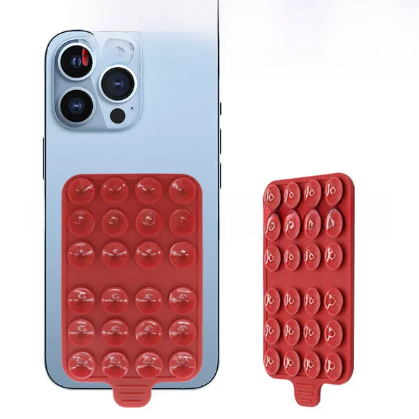24 Double-Sided Silicone Suction Cup Phone Holders, Customizable with Logo, Portable Stand, Direct Factory Wholesale
