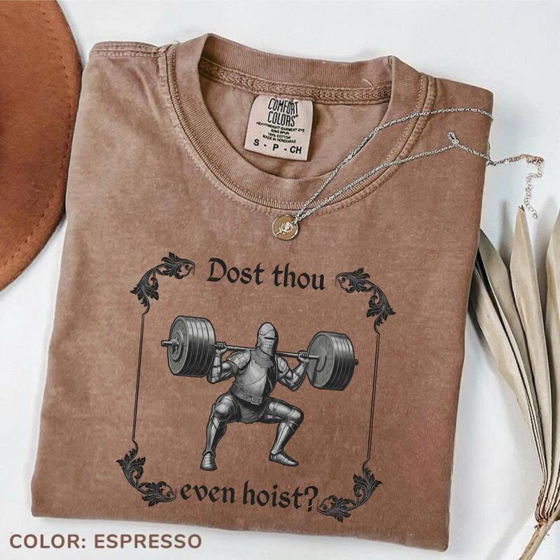 Cross-Border Dost Thou Even Hoist Medieval Funny Gym Tee Cross-Border Dost Thou Even Hoist Medieval Funny Gym Tee