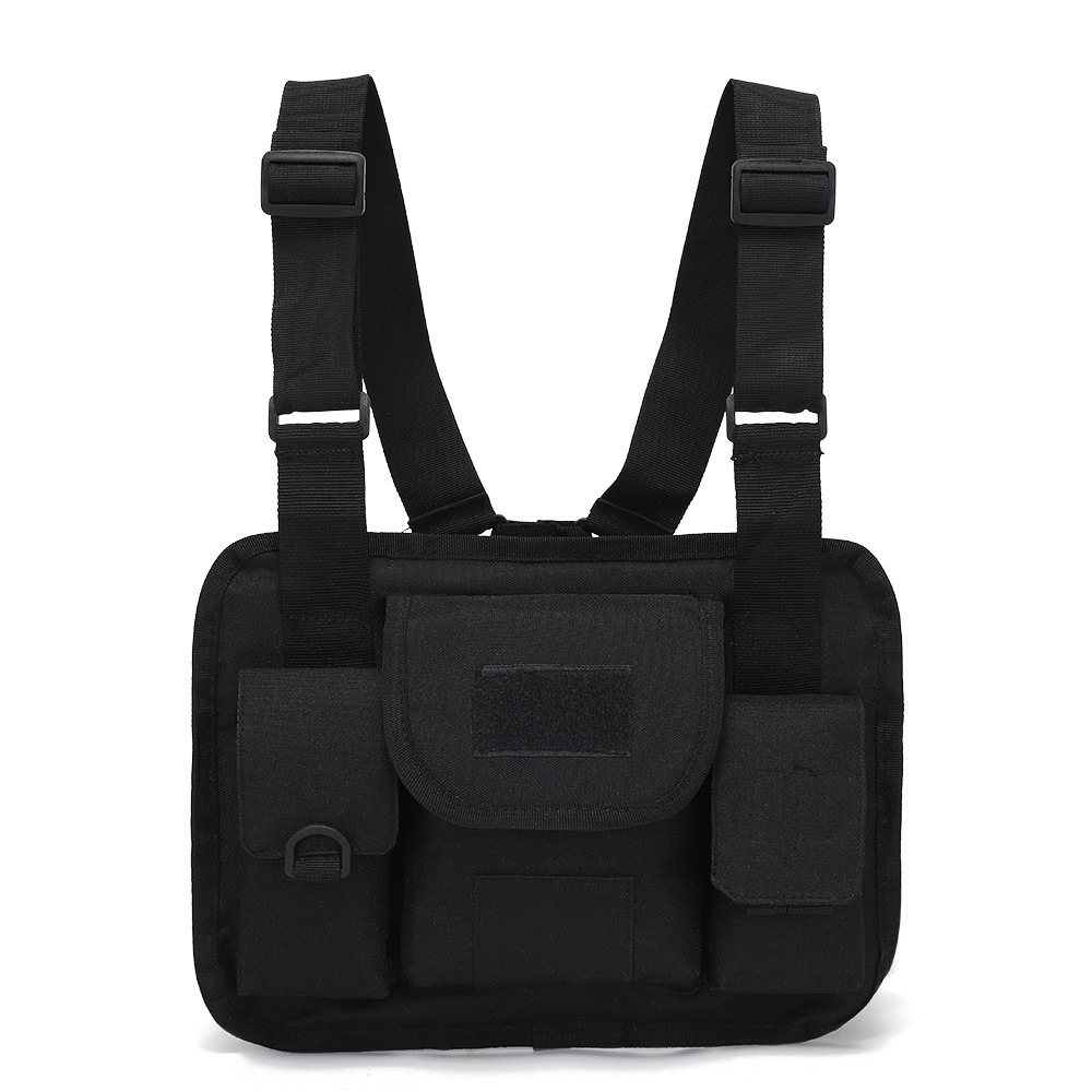 Pecho bolsa de moda deportes al aire libre calle danza bolsa pecho mochila hip hop moda bolsa militar fans impermeable Oxford pecho hebilla mochila
