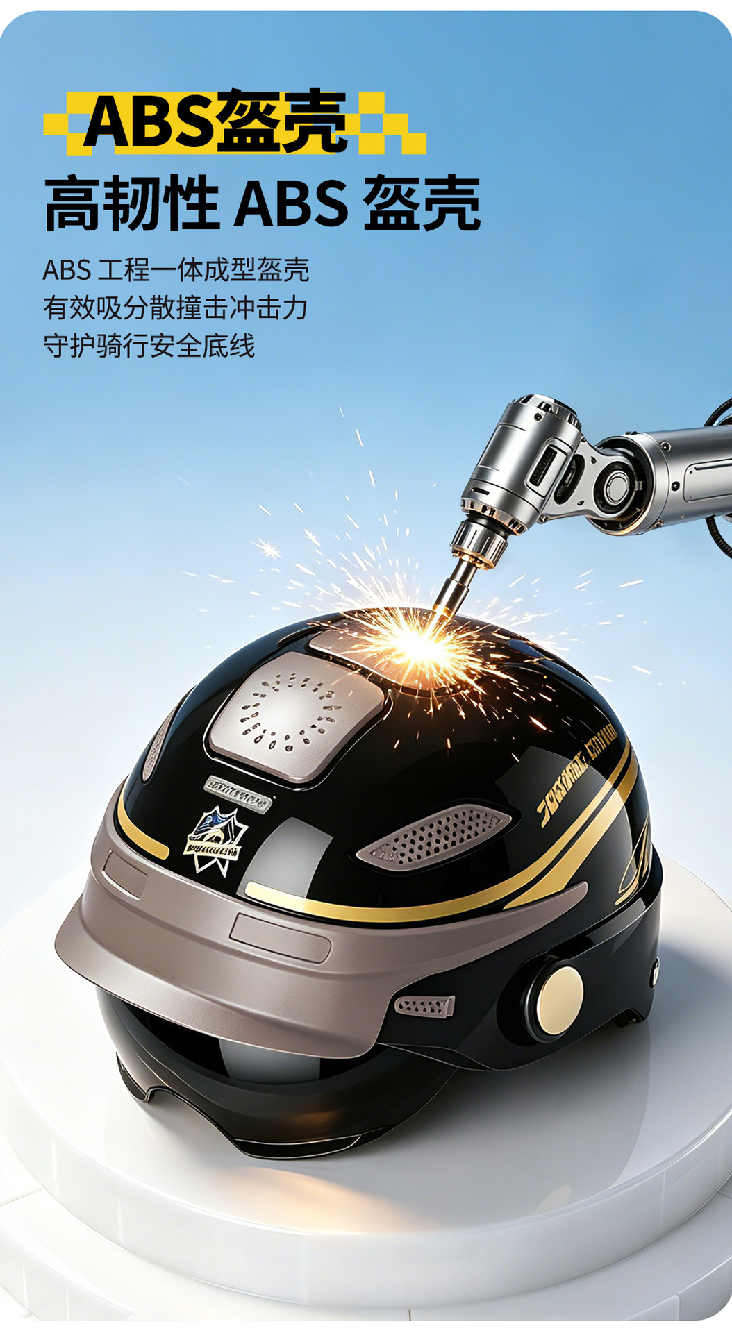 Junhaolong Class a 3C Certified Electric Motorcycle Helmet for Men and Women, Summer Sun Protection, Breathable Family Helmet, High-End Half Helmet