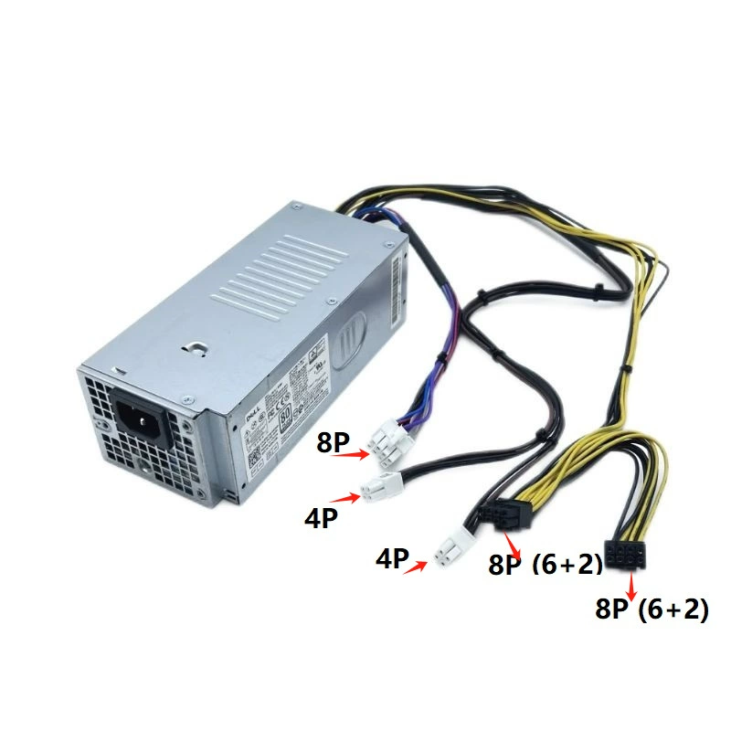 Совместимый блок питания для Dell Optiplex 7010/PLUS Desktop 3000/5000/7000MT, 460W/500W