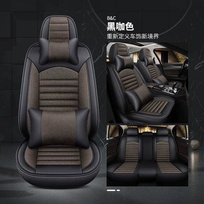 Universal seat cover – cover - black-brown-deluxe-edition-dsb01-seat-cover-5-seat-model