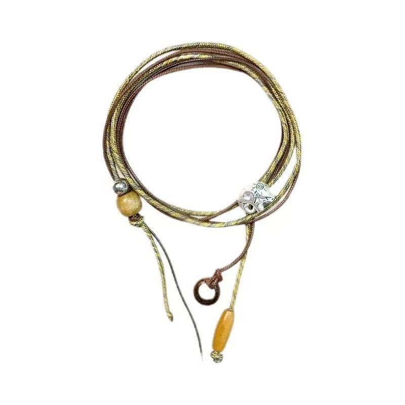 Collar de cuello largo de elefante Diseño original Collar de lujo ligero de alta gama de nicho Cadena de clavícula Collar ajustable Moxu