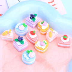 立體水果蛋糕 diy奶油膠自製手機殼胸針頭飾髮夾飾品樹脂配件批發