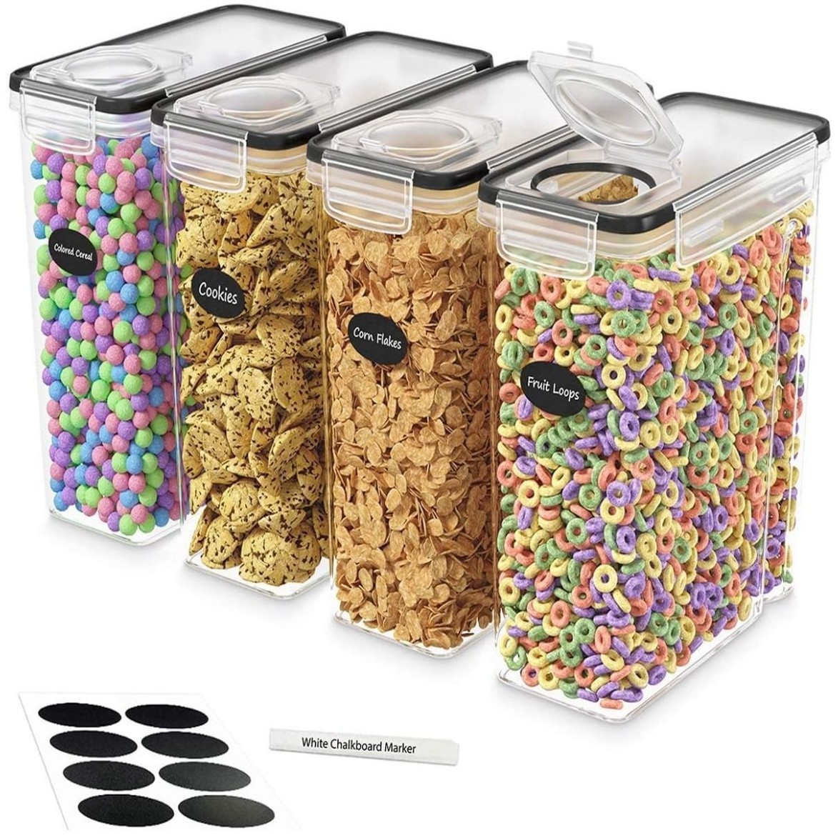 Transfronterizo en stock PP crisper sellado tarro refrigerador Cocina Comida tarro granos almacenamiento tarro snack almacenamiento