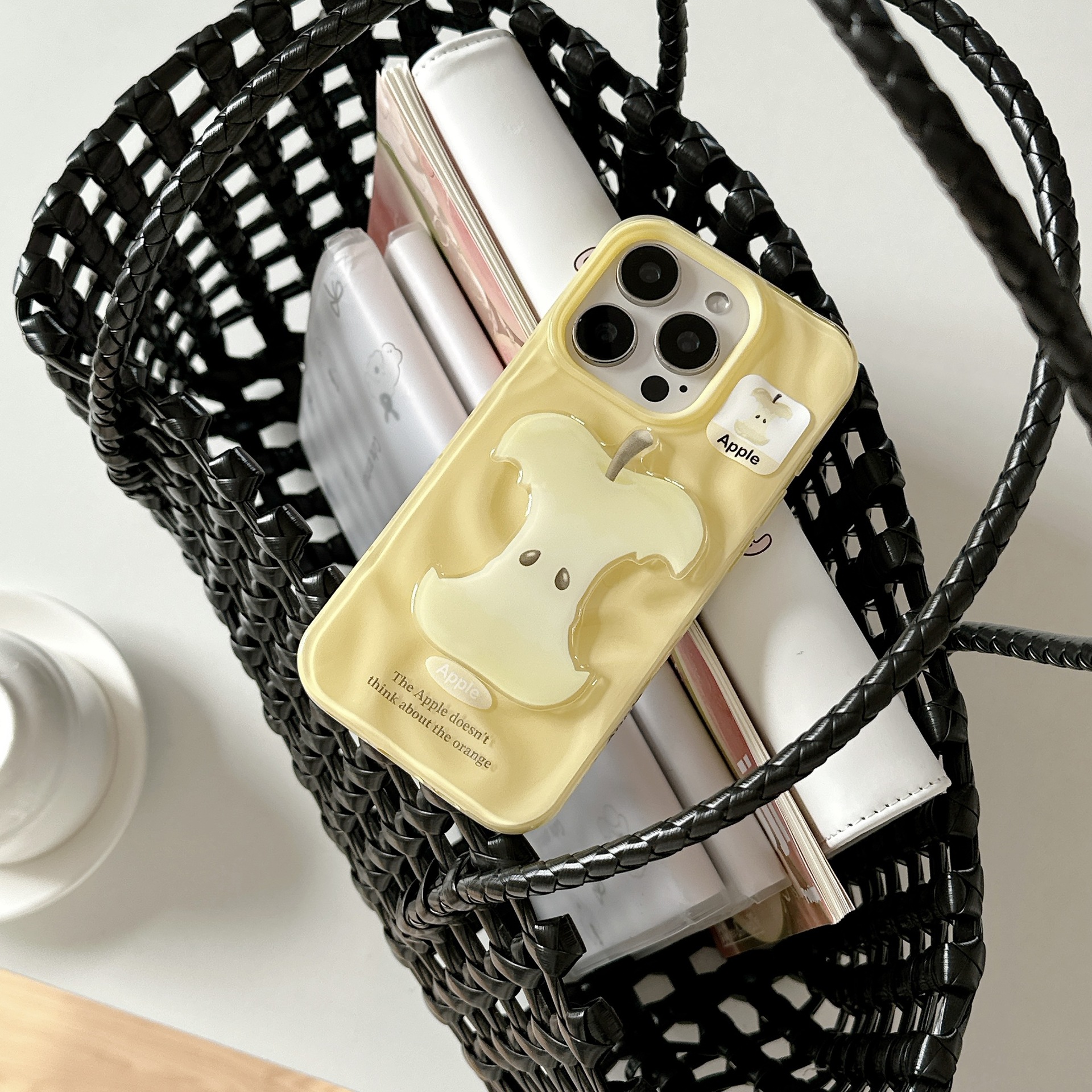 Linda fruta tridimensional de verano para Apple 16ProMax funda para teléfono 15/14 pareja 13 nuevo 15ProMax