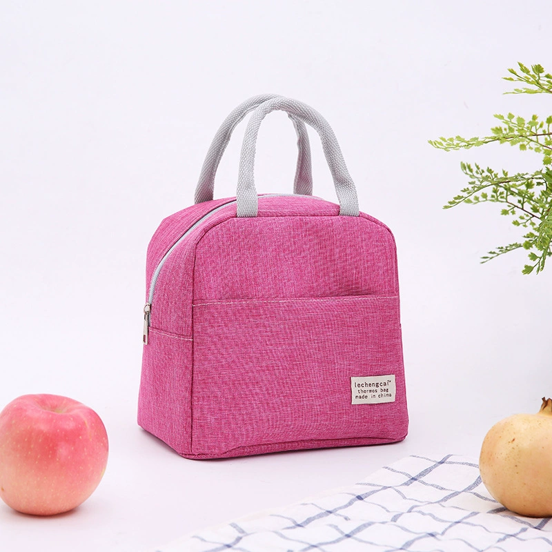 Travel capacious matte lunch box for students, thermal bag