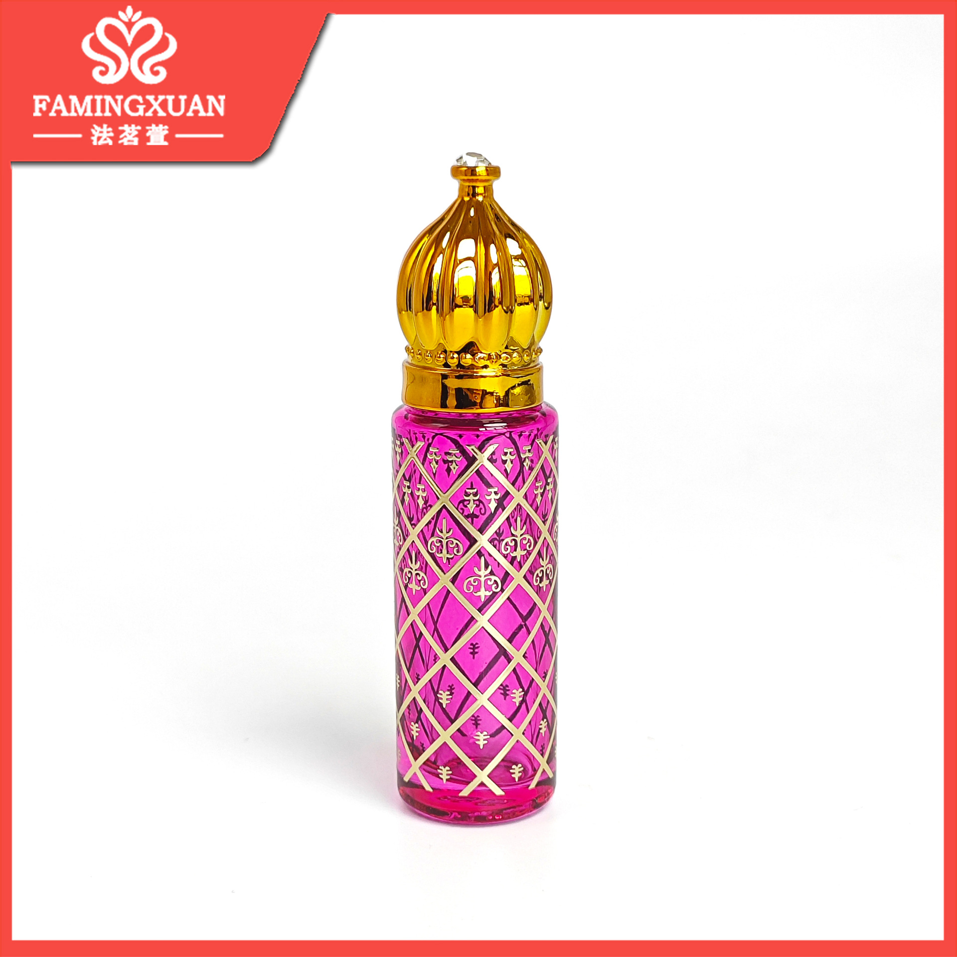Frasco Roll-On para Perfume XB18 8ml de Vidrio Portátil Roll-On para Aceites Esenciales y Perfumes