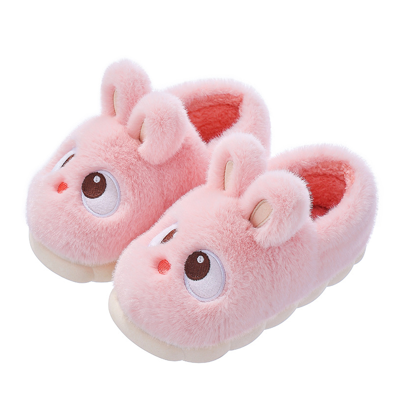 Hermosas zapatillas de algodón de talón para mujeres 2025, nuevo otoño y invierno lunar interior para parejas zapatillas de peluche de invierno