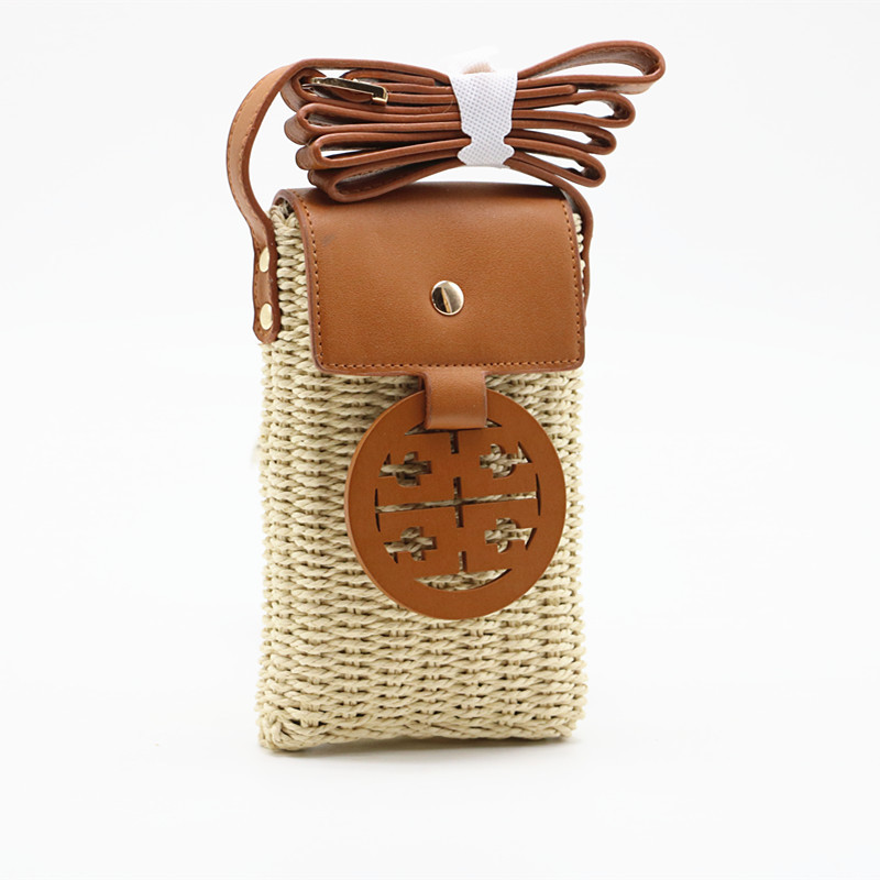 세인트제이 크래프트 여성용 숄더 크로스바디 휴대폰 가방 베이지 카멜 컬러 동전 지갑