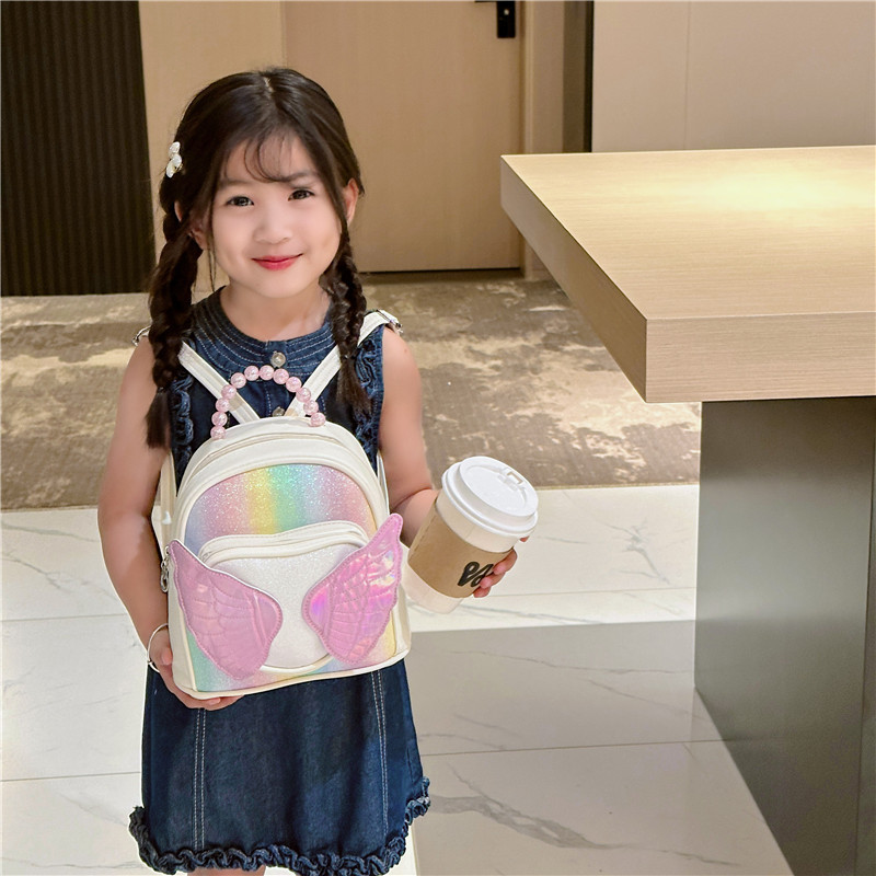 Cartoon kindergarten lindas mochila de estudiantes nueva mochila de chicas de sequillas de moda perla mochila portátil para niños