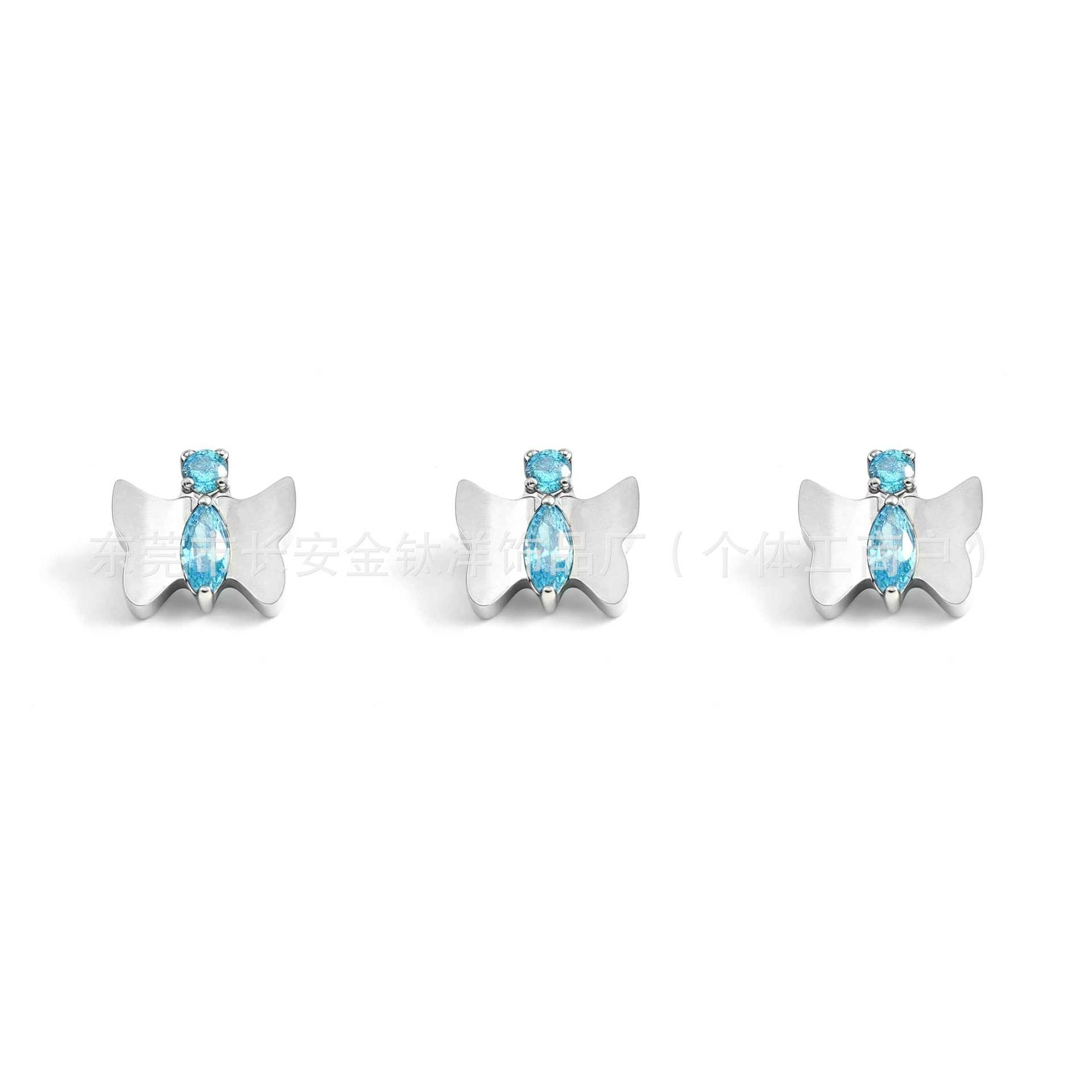 Pointed titanium steel lip stud product view