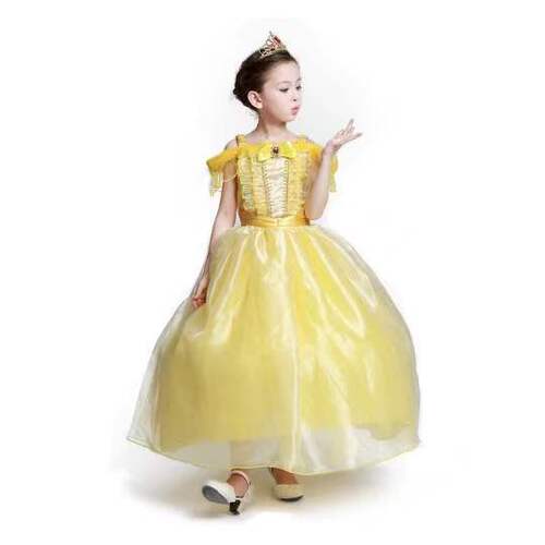 2019 Girls Bell Dress Foreign Trade Dress Sleeping Beauty Ello Princess Dress Girls Performance Costume
