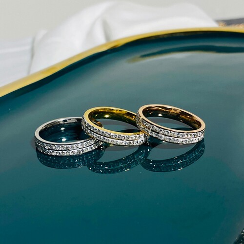 Light luxury baby's breath ring women's fashion personality niche exquisite ins trend internet celebrity cold style index finger ring tail ring
