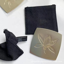 小香风镜子专柜赠礼随身镜兰花图案便携小镜子补妆镜单面镜伴手礼