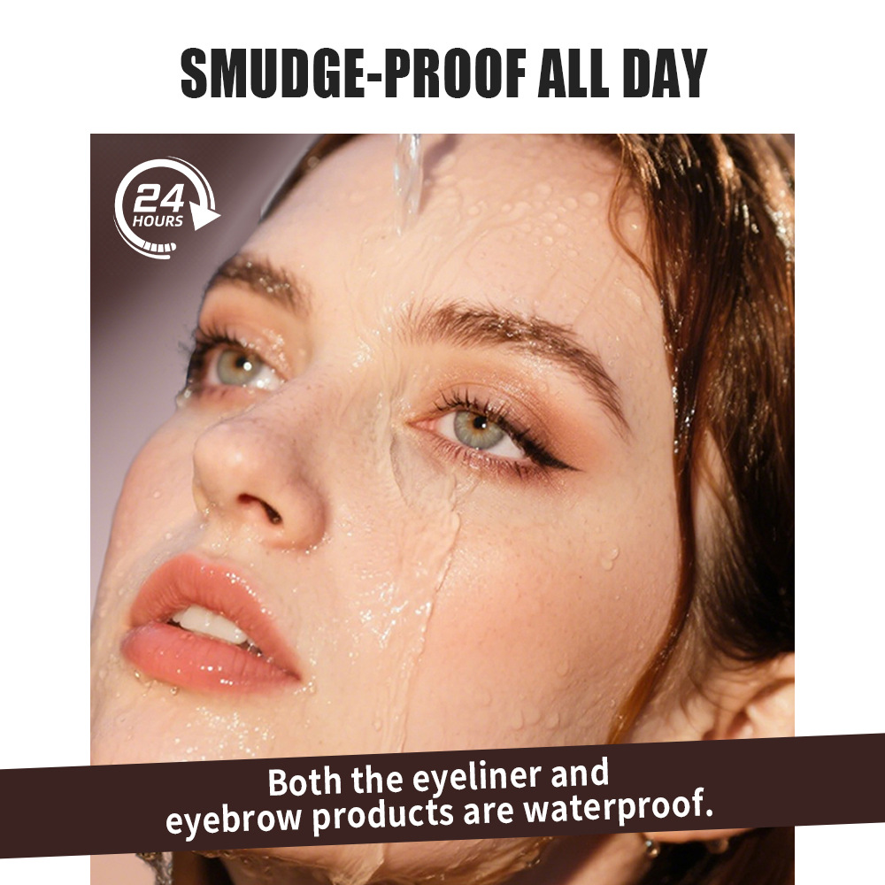 PAGE VINE cepillo de cejas de doble cabeza de lápiz de línea de ojos, un pincel de moldeo no se marea, Amazon tk exportación transfronteriza exclusiva