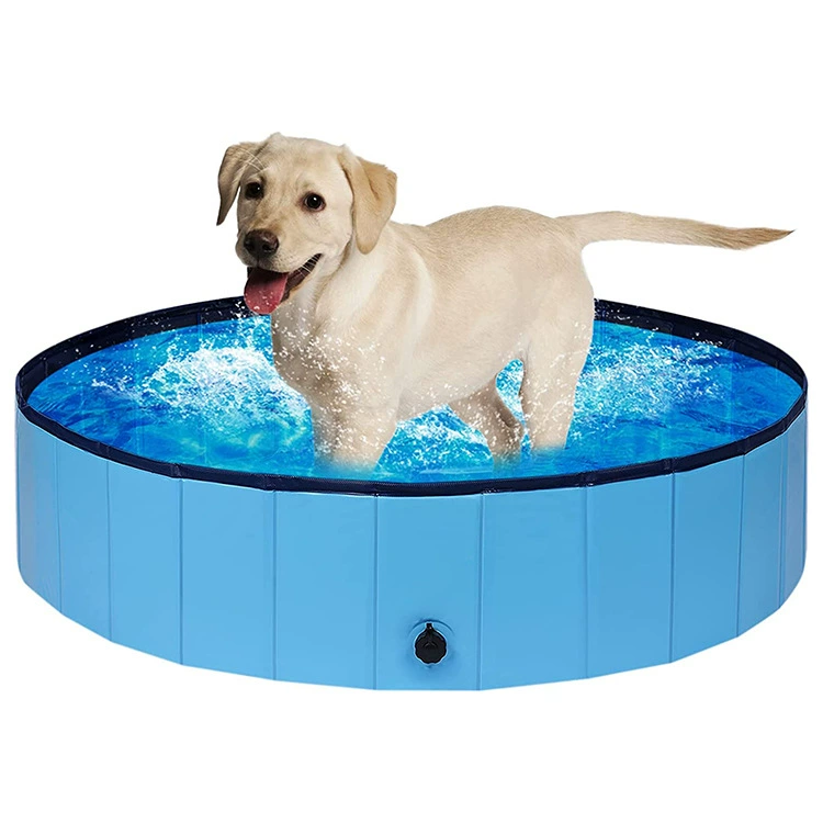 Оптовый производитель бассейнов для животных, ванночек для собак и кошек, пузырьковых бассейнов, складных моделей из ПВХ красного и синего цвета