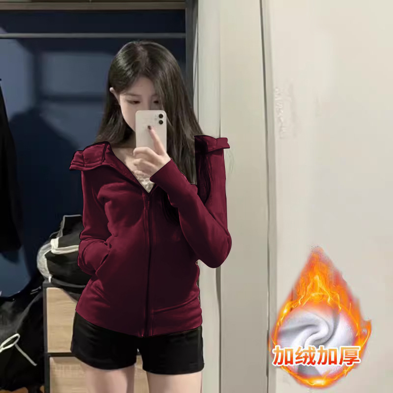 Angora red plus velvet