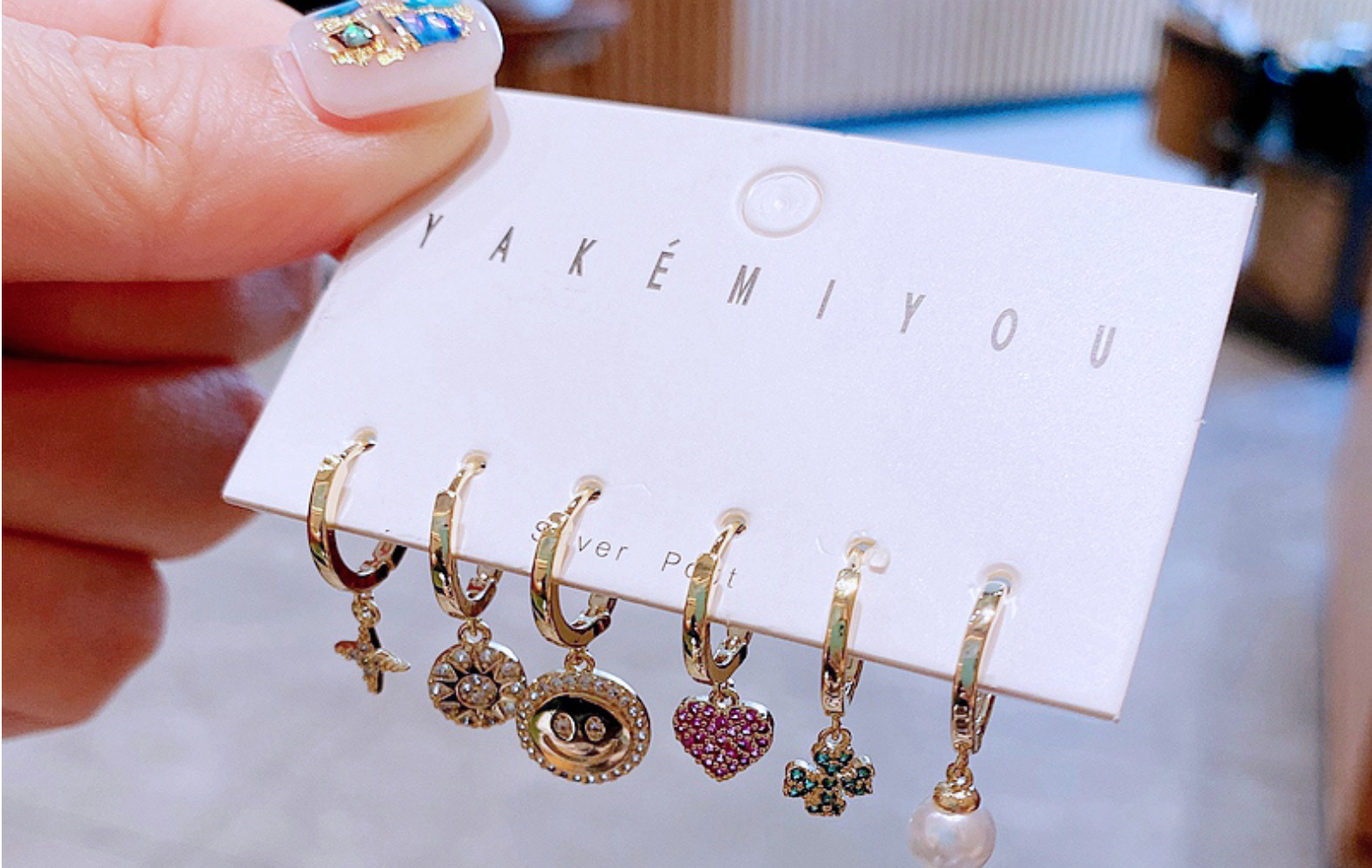 Yakemiyou Dame Cœur Le Cuivre Zircon Des Boucles D'oreilles display picture 6