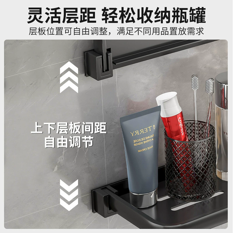 Полка для ванной, складывается и не требует сверления - бесплатная мебель для ванной, настенная установка, унитаз, одно- и двухъярусный настенный полк