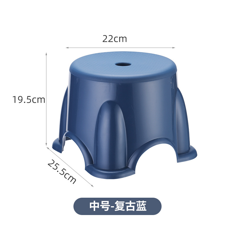 Banquetes bajos de alto soporte de carga banquetes pequeños banquetes pequeños banquetes de plástico banquetes para niños caseros taburetes redondos gruesos antideslizantes banquetes