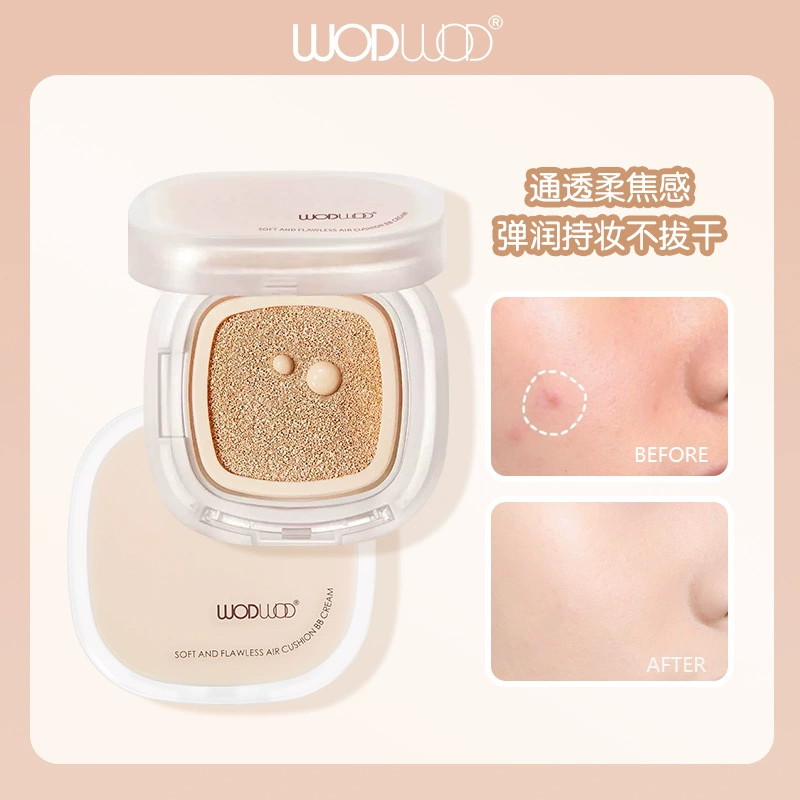 Wodwod Soft Light Flawless Air Cushion Bb Cream Light and Moisturizing Concealer Without Fake Face Long-Lasting Makeup Without Replacement Foundation Cream Wholesale