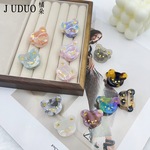 醋酸小熊刘海夹可爱渐变公主头发饰韩国东大门儿童卡通发夹头饰